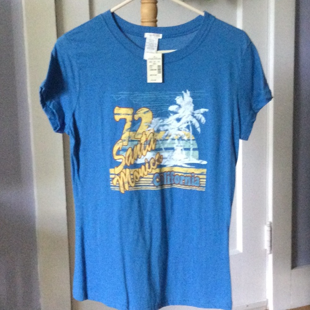 Maurices blue tee shirt (splash)